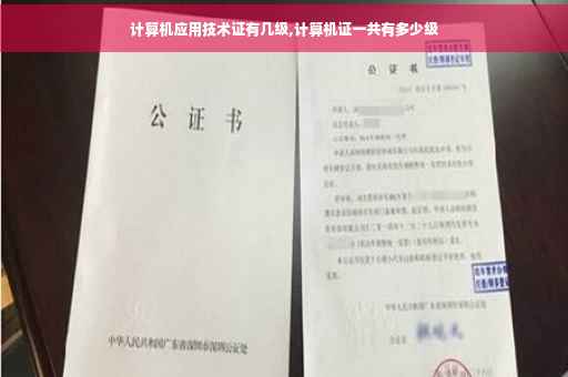 计算机应用技术证有几级,计算机证一共有多少级