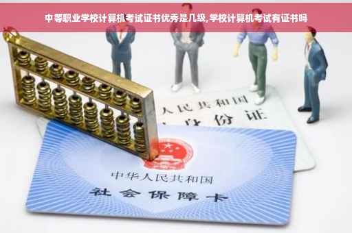 中等职业学校计算机考试证书优秀是几级,学校计算机考试有证书吗