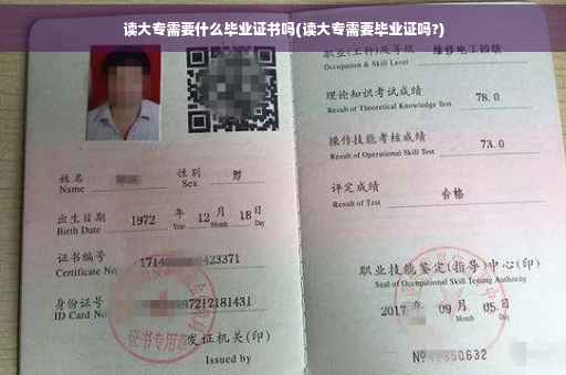 读大专需要什么毕业证书吗(读大专需要毕业证吗?)