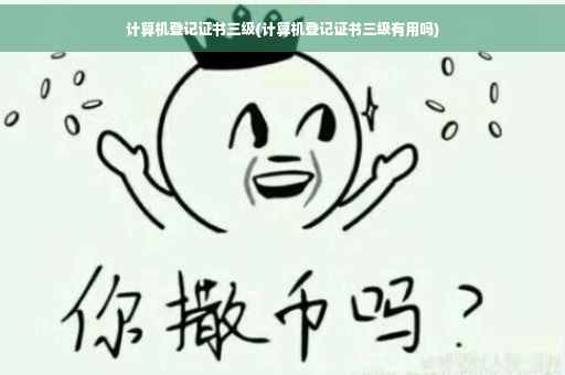 计算机登记证书三级(计算机登记证书三级有用吗)