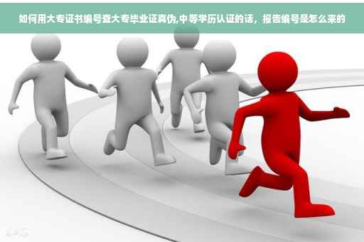 如何用大专证书编号查大专毕业证真伪,中等学历认证的话，报告编号是怎么来的