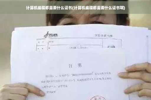 计算机编程都需要什么证书(计算机编程都需要什么证书呢)
