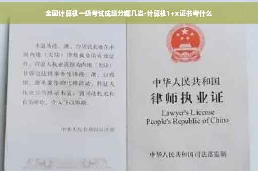 全国计算机一级考试成绩分哪几类-计算机1+x证书考什么