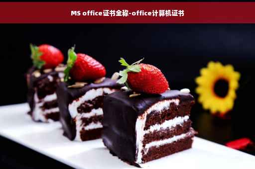 MS office证书全称-office计算机证书 MS office证书全称-office计算机证书