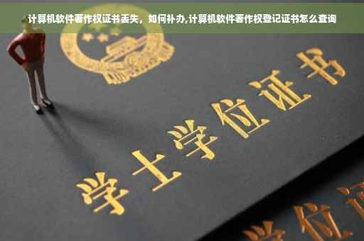 计算机软件著作权证书丢失，如何补办,计算机软件著作权登记证书怎么查询