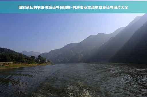 国家承认的书法考级证书有哪些-书法专业本科生毕业证书图片大全