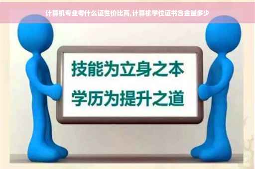 计算机专业考什么证性价比高,计算机学位证书含金量多少