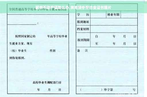 寒亭不动产证怎么办,黄埠镇中学毕业证书图片