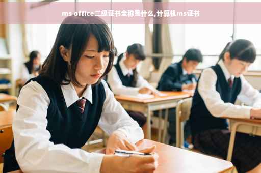 ms office二级证书全称是什么,计算机ms证书