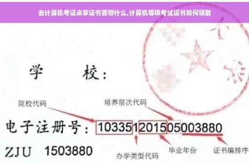 去计算机考证点拿证书要带什么,计算机等级考试证书如何领取