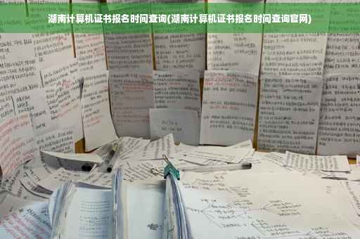 湖南计算机证书报名时间查询(湖南计算机证书报名时间查询官网)
