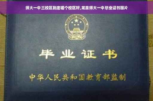 师大一中三校区到底哪个校区好,龙泉师大一中毕业证书图片
