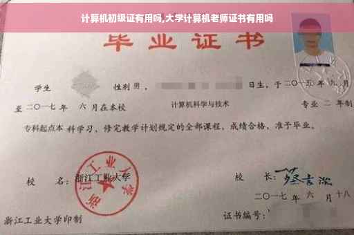 计算机初级证有用吗,大学计算机老师证书有用吗