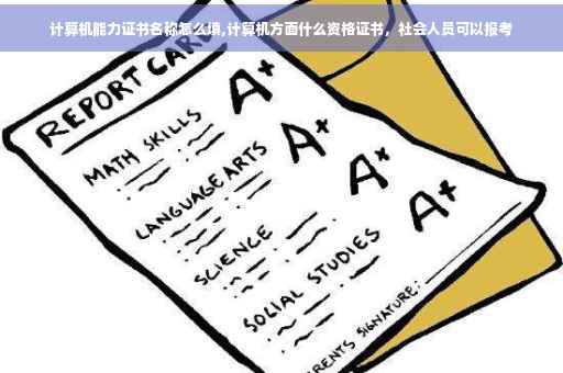 计算机能力证书名称怎么填,计算机方面什么资格证书，社会人员可以报考