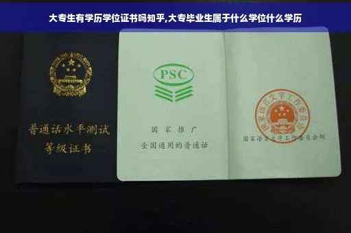 大专生有学历学位证书吗知乎,大专毕业生属于什么学位什么学历