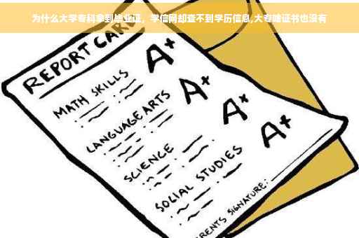 为什么大学专科拿到毕业证，学信网却查不到学历信息,大专啥证书也没有