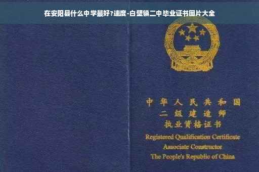 在安阳县什么中学最好?速度-白壁镇二中毕业证书图片大全