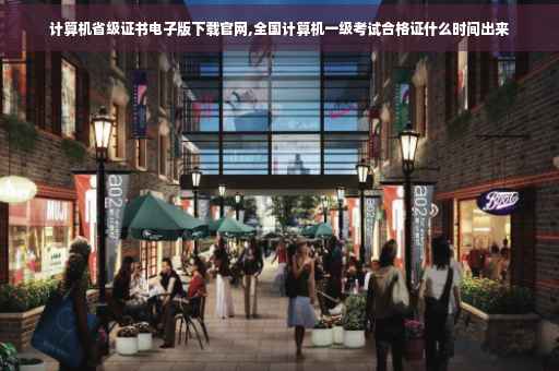 计算机省级证书电子版下载官网,全国计算机一级考试合格证什么时间出来