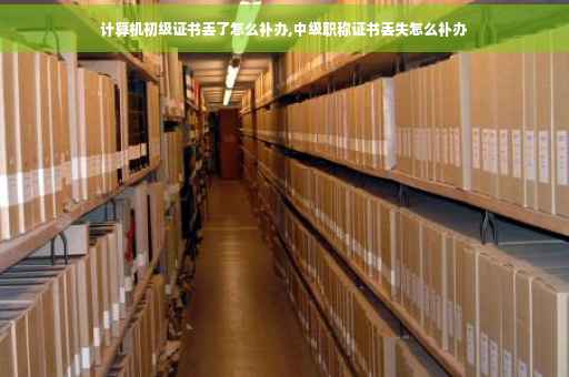 计算机初级证书丢了怎么补办,中级职称证书丢失怎么补办