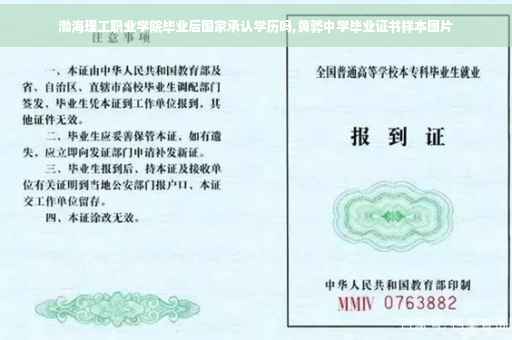 渤海理工职业学院毕业后国家承认学历吗,黄骅中学毕业证书样本图片
