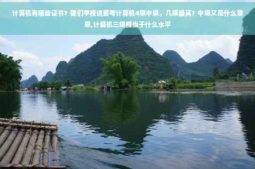 计算机有哪些证书？我们学校说要考计算机4级中级。几级最高？中级又是什么意思,计算机三级相当于什么水平