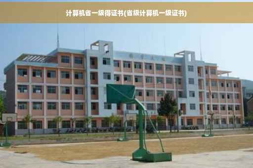 计算机省一级得证书(省级计算机一级证书) 计算机省一级得证书(省级计算机一级证书)