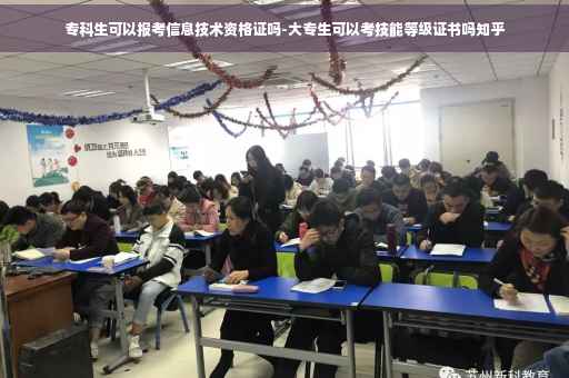 专科生可以报考信息技术资格证吗-大专生可以考技能等级证书吗知乎