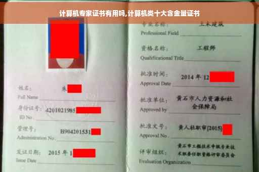计算机专家证书有用吗,计算机类十大含金量证书