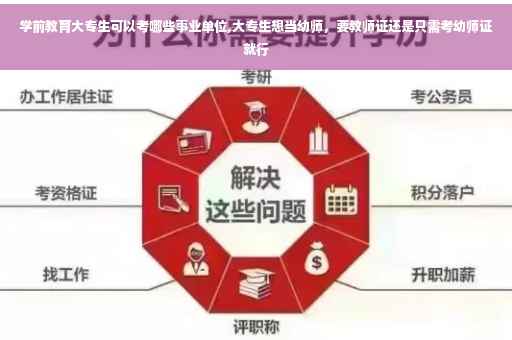 学前教育大专生可以考哪些事业单位,大专生想当幼师，要教师证还是只需考幼师证就行
