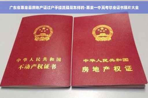 广东省惠来县房地产证过户手续流程是怎样的-惠来一中高考毕业证书图片大全