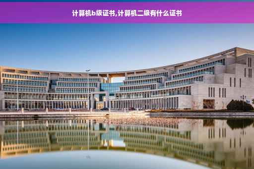 计算机b级证书,计算机二级有什么证书