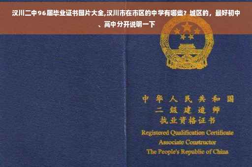 汉川二中96届毕业证书图片大全,汉川市在市区的中学有哪些？城区的，最好初中、高中分开说明一下
