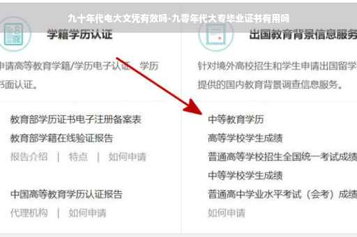 九十年代电大文凭有效吗-九零年代大专毕业证书有用吗