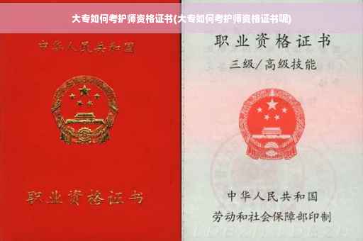 大专如何考护师资格证书(大专如何考护师资格证书呢)