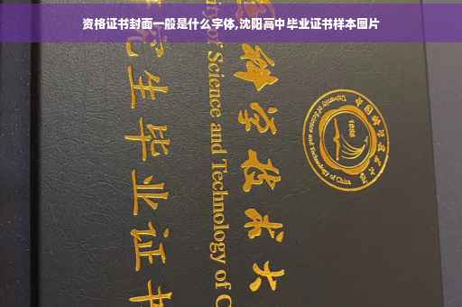 资格证书封面一般是什么字体,沈阳高中毕业证书样本图片