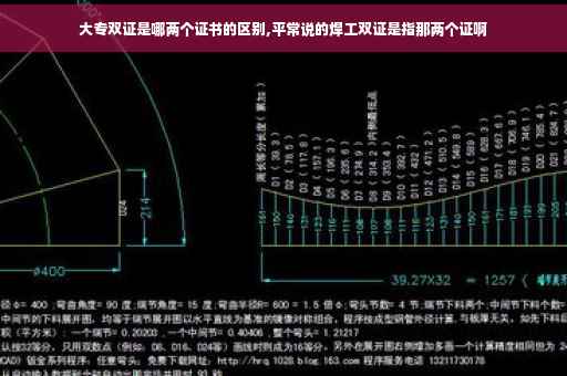大专双证是哪两个证书的区别,平常说的焊工双证是指那两个证啊