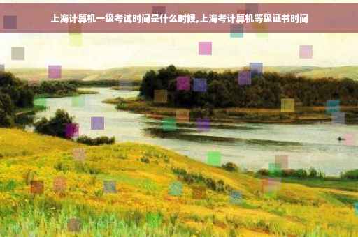 上海计算机一级考试时间是什么时候,上海考计算机等级证书时间