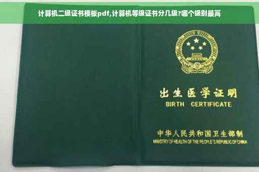计算机二级证书模板pdf,计算机等级证书分几级?哪个级别最高