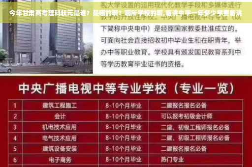 今年甘肃高考理科状元是谁？是哪的啊？哪所学校的啊,临洮中学一年多少学费临洮