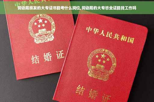 劳动局颁发的大专证书能考什么岗位,劳动局的大专毕业证能找工作吗