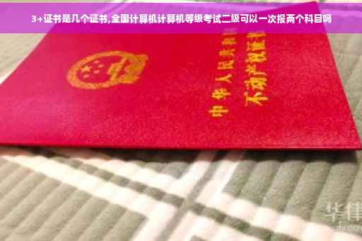 3+证书是几个证书,全国计算机计算机等级考试二级可以一次报两个科目吗