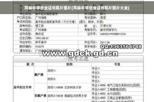 双林中学毕业证书照片图片(双林中学毕业证书照片图片大全)