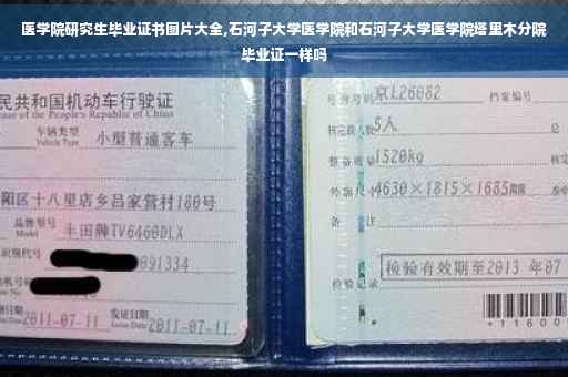 医学院研究生毕业证书图片大全,石河子大学医学院和石河子大学医学院塔里木分院毕业证一样吗