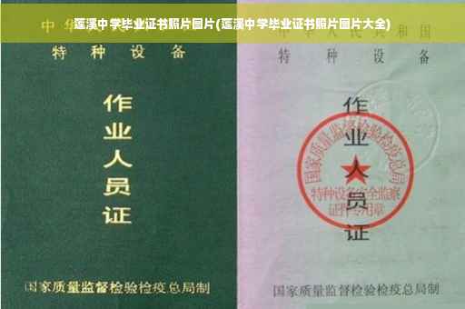 莲溪中学毕业证书照片图片(莲溪中学毕业证书照片图片大全)