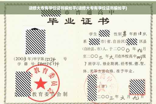 进修大专有学位证书嘛知乎(进修大专有学位证书嘛知乎)