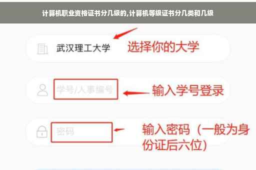 计算机职业资格证书分几级的,计算机等级证书分几类和几级