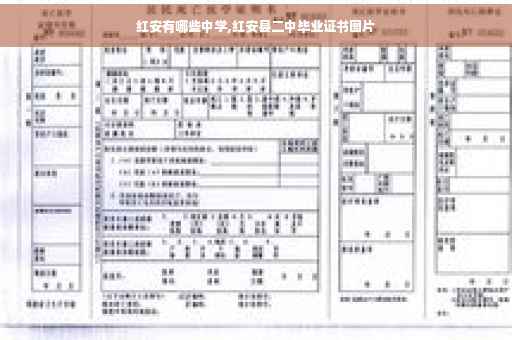 红安有哪些中学,红安县二中毕业证书图片