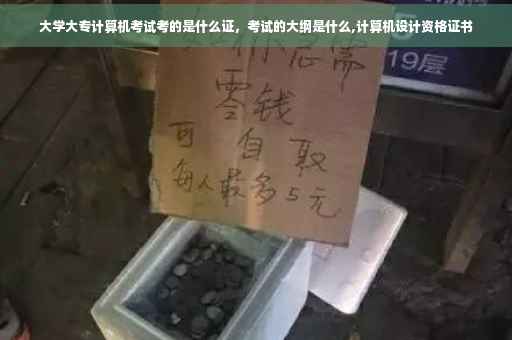 大学大专计算机考试考的是什么证，考试的大纲是什么,计算机设计资格证书