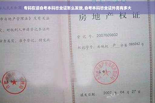 专科在读自考本科毕业证怎么发放,自考本科毕业证外壳有多大
