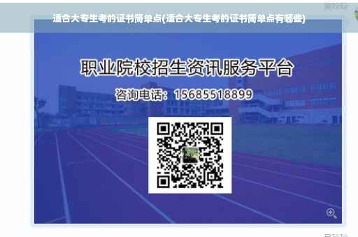 适合大专生考的证书简单点(适合大专生考的证书简单点有哪些)